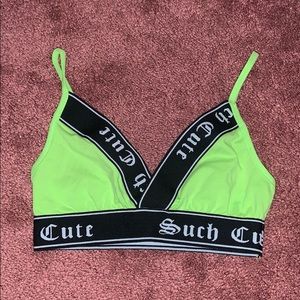 Neon Green Bralette Top